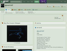 Tablet Screenshot of micro31337.deviantart.com