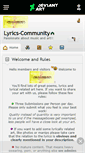 Mobile Screenshot of lyrics-community.deviantart.com