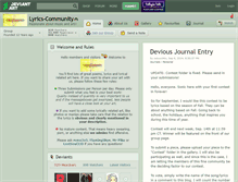 Tablet Screenshot of lyrics-community.deviantart.com