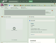 Tablet Screenshot of hatou.deviantart.com