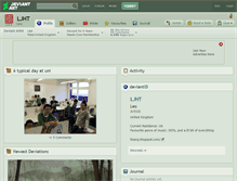 Tablet Screenshot of ljht.deviantart.com