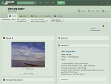 Tablet Screenshot of dancing-queer.deviantart.com