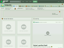 Tablet Screenshot of footpunkz.deviantart.com