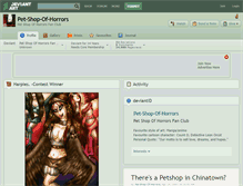 Tablet Screenshot of pet-shop-of-horrors.deviantart.com