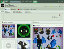 Tablet Screenshot of darkythemew.deviantart.com