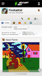 Mobile Screenshot of firekatkid.deviantart.com