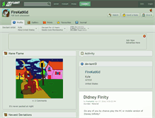 Tablet Screenshot of firekatkid.deviantart.com