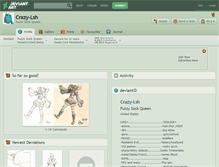 Tablet Screenshot of crazy-lsh.deviantart.com