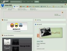 Tablet Screenshot of ninio1985.deviantart.com