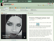 Tablet Screenshot of originalkitten.deviantart.com