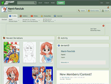 Tablet Screenshot of nami-fanclub.deviantart.com