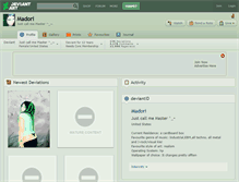 Tablet Screenshot of madori.deviantart.com