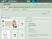 Tablet Screenshot of aph--moscow.deviantart.com