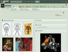 Tablet Screenshot of darkeler.deviantart.com