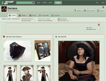 Tablet Screenshot of damiane.deviantart.com