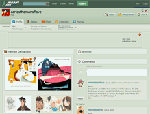Tablet Screenshot of carlosthemanoflove.deviantart.com