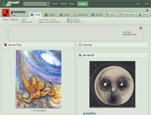 Tablet Screenshot of grimkiller.deviantart.com