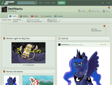 Tablet Screenshot of darkpikachu.deviantart.com