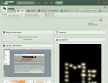 Tablet Screenshot of oreos.deviantart.com