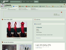 Tablet Screenshot of llbeanie.deviantart.com