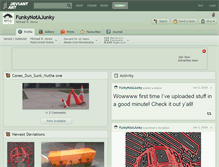 Tablet Screenshot of funkynotajunky.deviantart.com