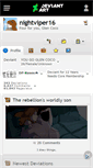 Mobile Screenshot of nightviper16.deviantart.com