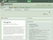 Tablet Screenshot of kiyoshi-dm-core.deviantart.com