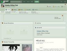 Tablet Screenshot of kukaku-shiba-club.deviantart.com