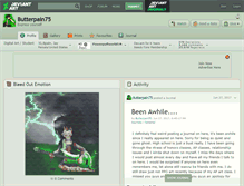 Tablet Screenshot of butterpain75.deviantart.com