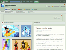 Tablet Screenshot of greenwindstudio.deviantart.com