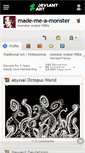 Mobile Screenshot of made-me-a-monster.deviantart.com