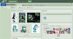 Desktop Screenshot of blue-hair-girls.deviantart.com