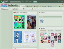 Tablet Screenshot of blue-hair-girls.deviantart.com