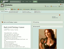 Tablet Screenshot of kittybadass.deviantart.com