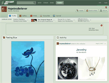 Tablet Screenshot of hopelessbeliever.deviantart.com
