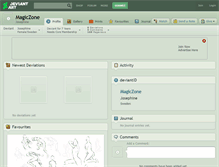 Tablet Screenshot of magiczone.deviantart.com