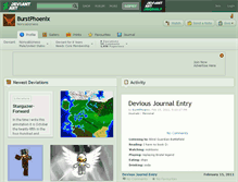 Tablet Screenshot of burstphoenix.deviantart.com