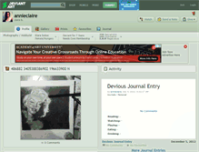Tablet Screenshot of annieclaire.deviantart.com