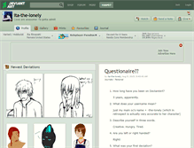 Tablet Screenshot of ita-the-lonely.deviantart.com