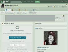 Tablet Screenshot of letterbomber-223.deviantart.com