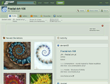 Tablet Screenshot of fractal-art-108.deviantart.com