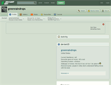 Tablet Screenshot of greenraindrops.deviantart.com