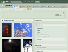 Tablet Screenshot of foufita24.deviantart.com