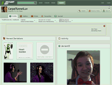 Tablet Screenshot of carpaltunnelluv.deviantart.com