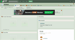 Desktop Screenshot of drinkplz.deviantart.com