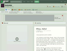 Tablet Screenshot of bubblebat.deviantart.com