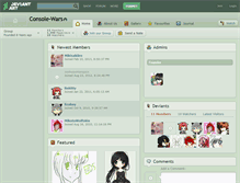 Tablet Screenshot of console-wars.deviantart.com