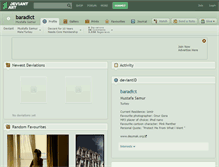 Tablet Screenshot of baradict.deviantart.com