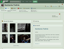 Tablet Screenshot of blackmamba-thebride.deviantart.com