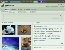 Tablet Screenshot of lutrasilvereye.deviantart.com